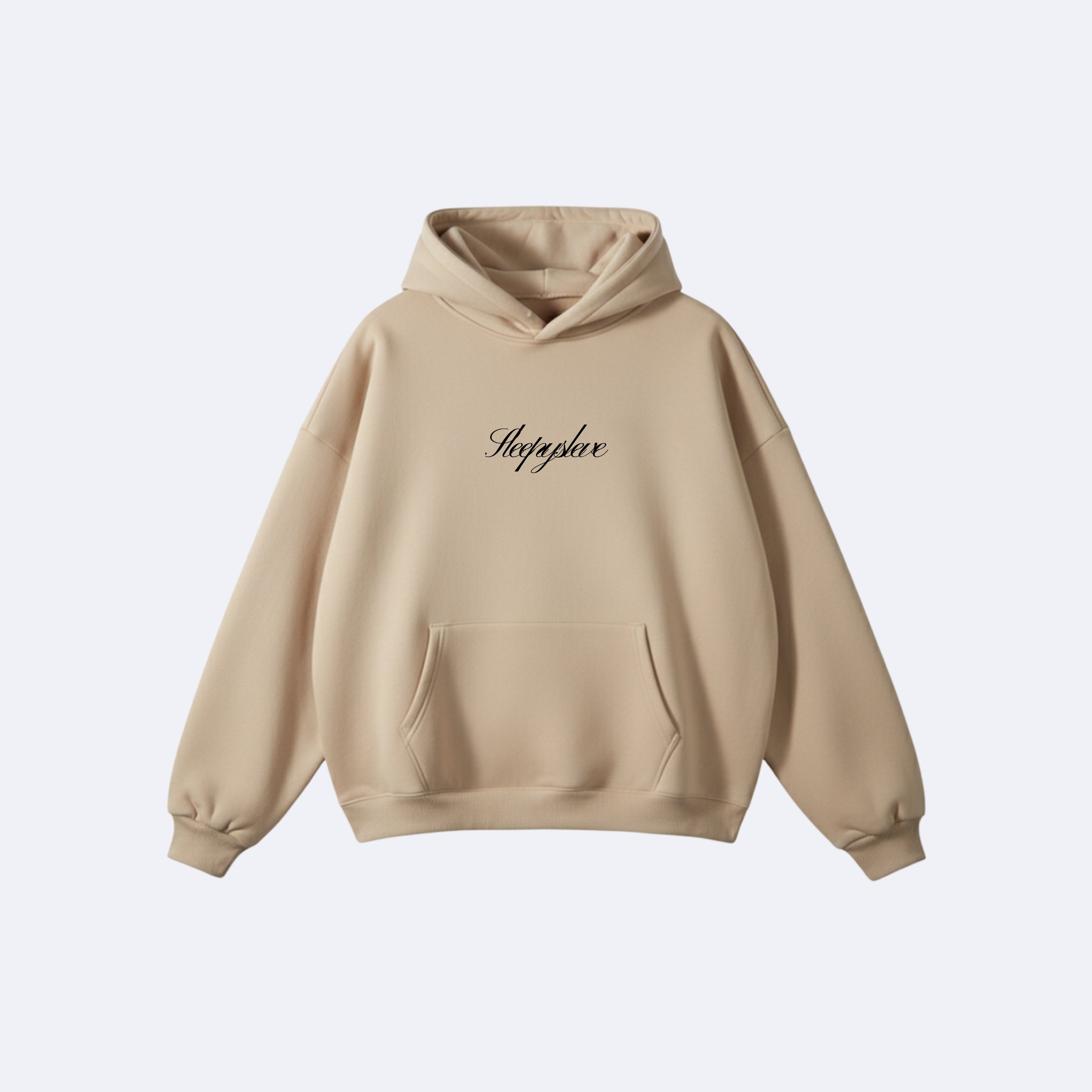 Beige Oversized Hoodie