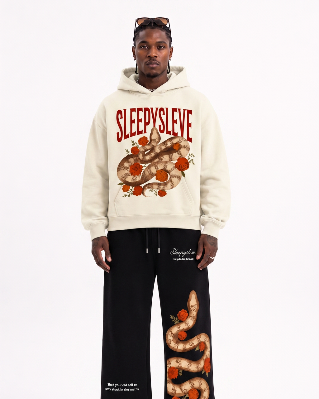 SNAKESLEVE HOODIE (OFF-WHITE)